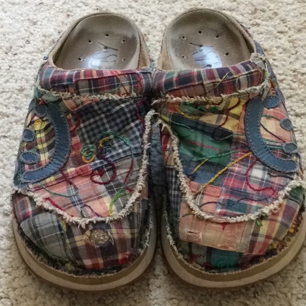 ISO The ART Company patchwork clogs